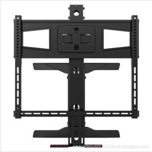 Gas spring free up and down mantel mount fireplace wall bracket